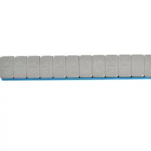Plaklood 12 × 5 gram, 100 stuks – 6 kg, grijs gecoat