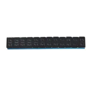 Plaklood 12 × 5 gram, 100 stuks – 6 kg, zwart gecoat