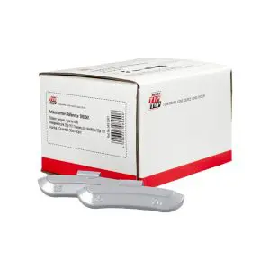 Wielgewicht zink 35 gram – stalen velg, grijs – 50 stuks
