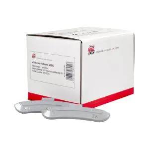 Wielgewicht zink 40 gram – stalen velg, grijs – 50 stuks