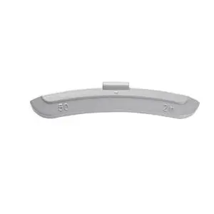 Wielgewicht zink 50 gram – stalen velg, grijs – 50 stuks