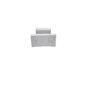 Wielgewicht zink 15 gram – aluminium velg, grijs – 100 stuks