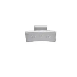 Wielgewicht zink 20 gram – aluminium velg, grijs – 100 stuks