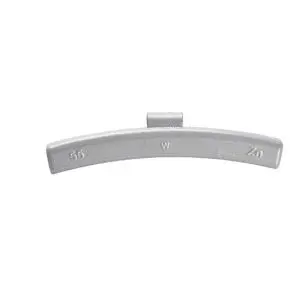 Wielgewicht zink 55 gram – aluminium velg, grijs – 50 stuks