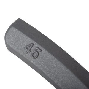 Wielgewicht zink 45 gram – aluminium velg, grijs – 50 stuks