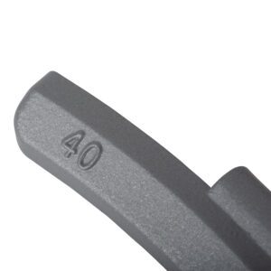 Wielgewicht zink 40 gram – aluminium velg, grijs – 50 stuks