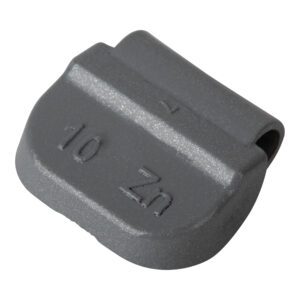 Wielgewicht zink 10 gram – stalen velg, grijs – 100 stuks