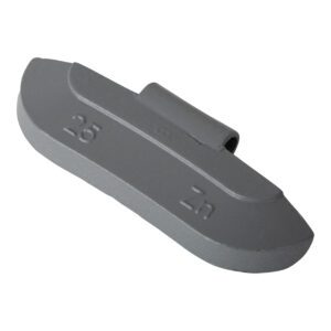 Wielgewicht zink 25 gram – stalen velg, grijs – 100 stuks