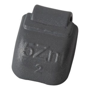 Wielgewicht zink 5 gram – stalen velg, grijs – 100 stuks