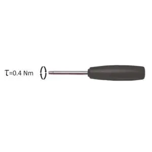 Ventielkernschroevendraaier met ingebouwde koppelmeter van 0,4 Nm