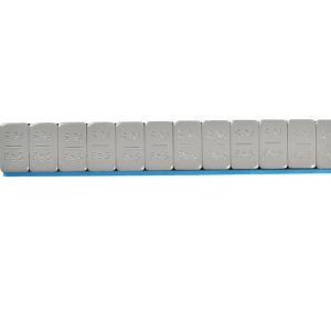 Plaklood 12 × 5 gram, 100 stuks – 6 kg, grijs gecoat