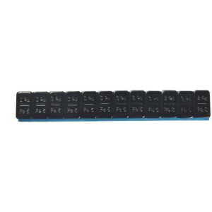Plaklood 12 × 5 gram, 100 stuks – 6 kg, zwart gecoat