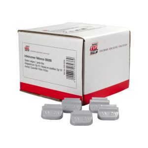 Wielgewicht zink 10 gram – stalen velg, grijs – 100 stuks