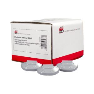 Wielgewicht zink 15 gram – stalen velg, grijs – 100 stuks