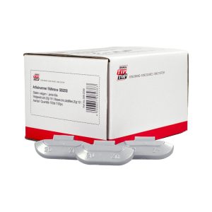 Wielgewicht zink 20 gram – stalen velg, grijs – 100 stuks