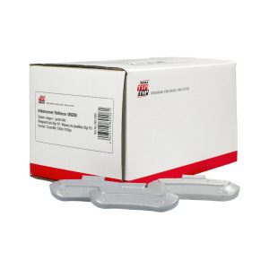 Wielgewicht zink 30 gram – stalen velg, grijs – 100 stuks