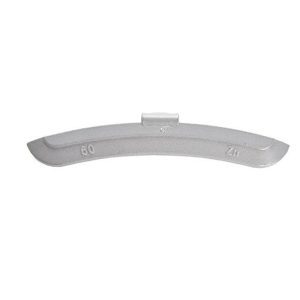 Wielgewicht zink 60 gram – stalen velg, grijs – 50 stuks