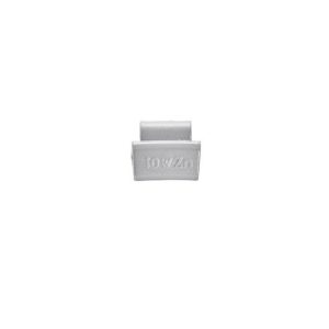Wielgewicht zink 10 gram – aluminium velg, grijs – 100 stuks