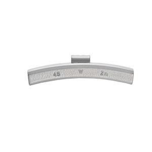 Wielgewicht zink 45 gram – aluminium velg, grijs – 50 stuks