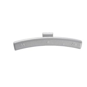 Wielgewicht zink 55 gram – aluminium velg, grijs – 50 stuks