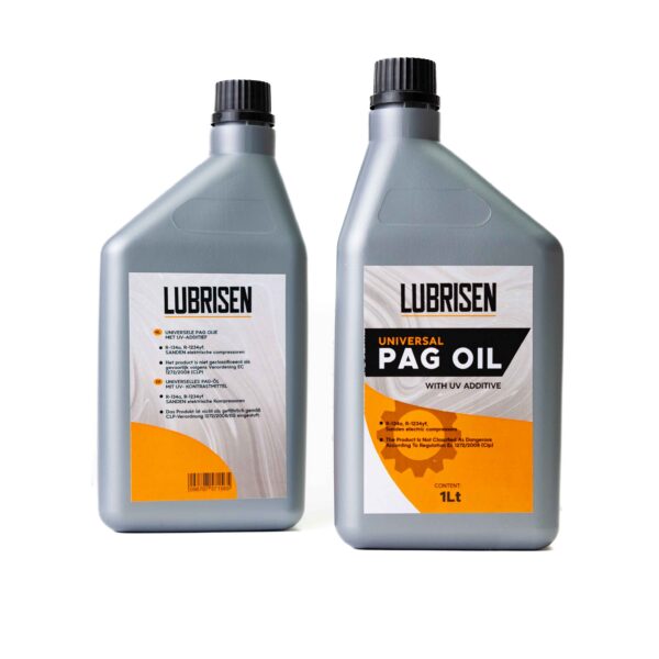 Lubrisen universele pag olie 1000ml met uv voor airco compressoren